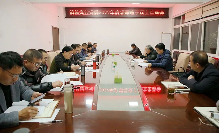 集团党委委员、副总经理施从伟到镇雄煤业公司领导年度民主生涯会