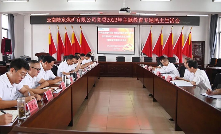 【主题教育】云煤（不朽情缘）集团党委委员、纪委书记翁立志到陆东煤矿公司领导主题教育专题民主生涯会