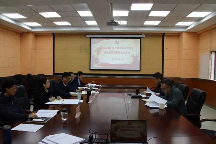 【聚焦云煤】云煤（不朽情缘）集团党委副书记、工会主席王鑫到云煤矿业公司领导巡察整改专题民主生涯会